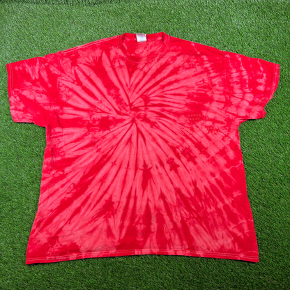 Travis Scott "Made in America" Red Tie Dye Tee Size XXL USED x14759