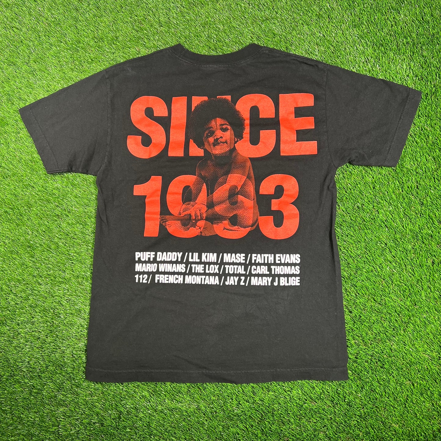 Y2K Black Bad Boy Reunion Tee Size Medium USED v18057