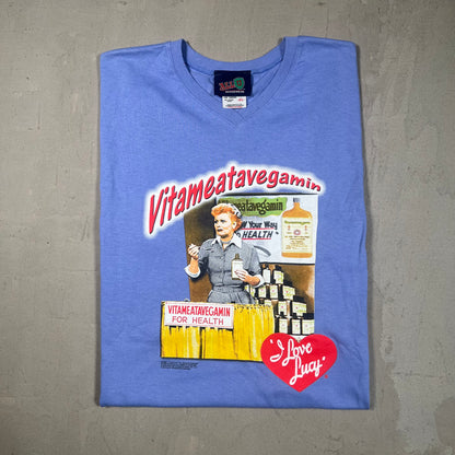 2003 I Love Lucy Vitameatavegamin Blue Tee Size XL NEW v16257