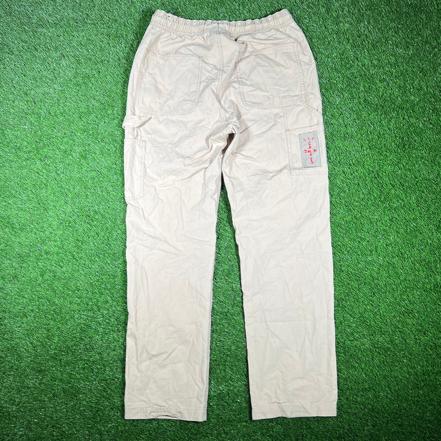 Jordan Travis Scott Kahki Work Wear Pants Size Medium USED x15114