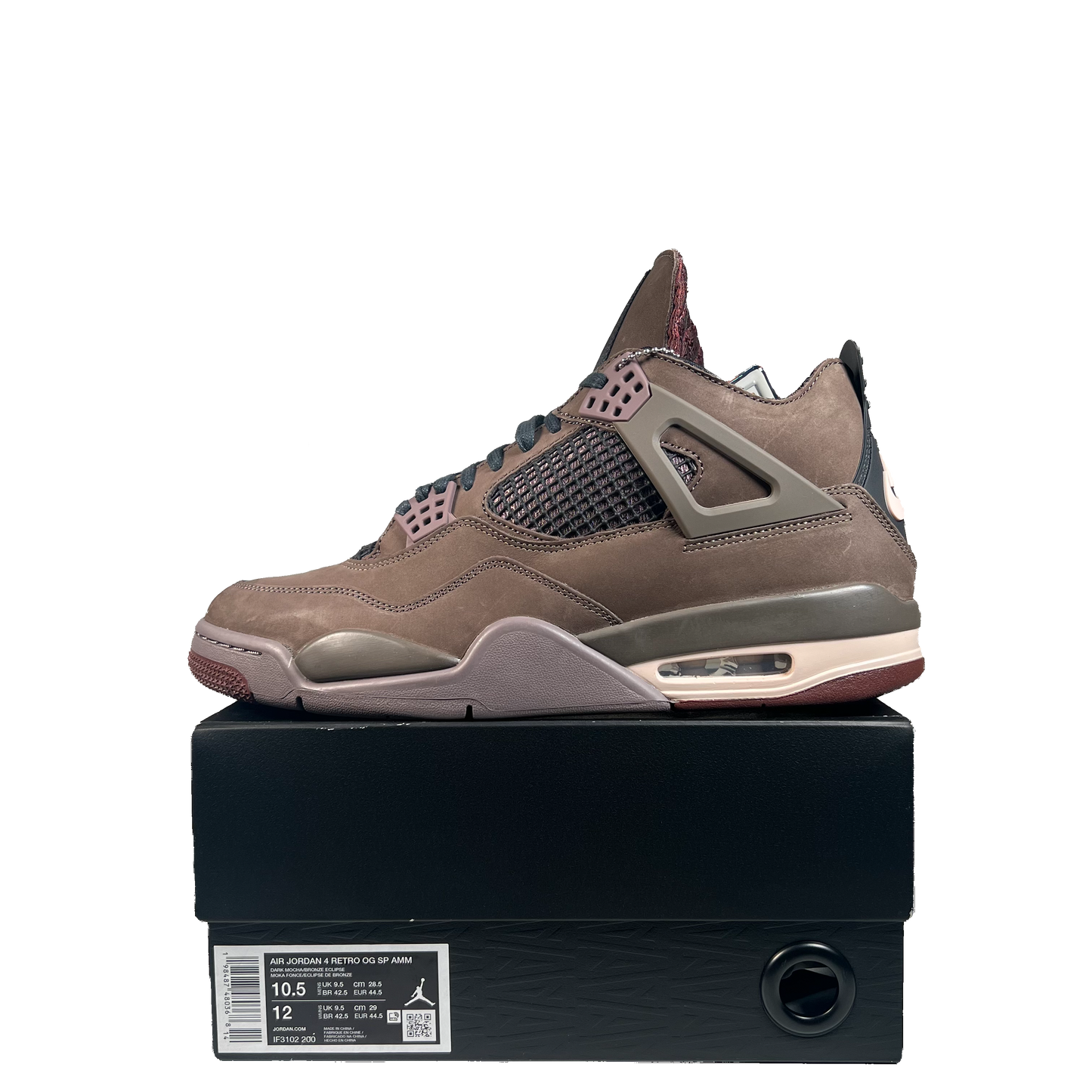Jordan 4 A Ma Maniere Dark Mocha (2025) Size 10.5 NEW s21723