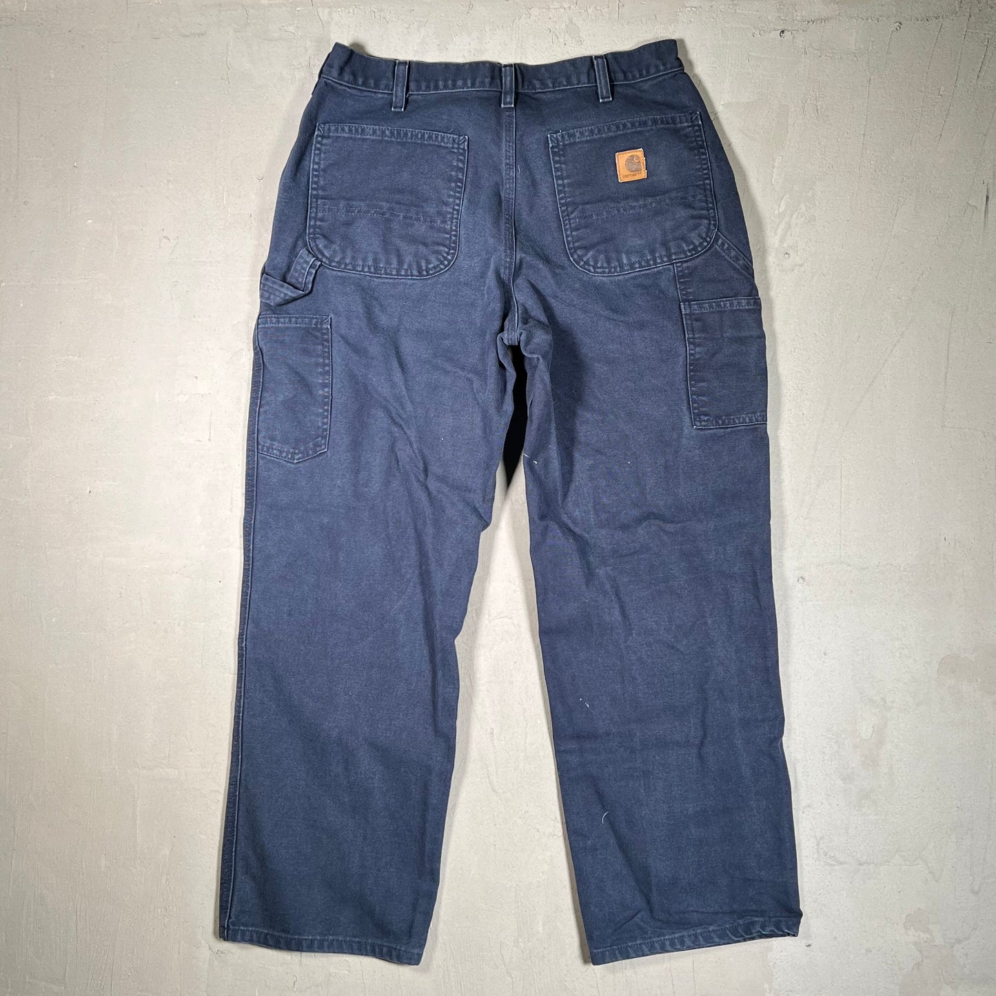 Y2K Carhartt Workwear Navy Blue Pants Size 34x30 USED v19467