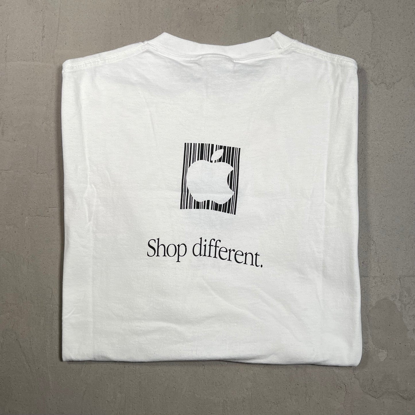 2002 Apple Soho White Shop Tee Size XL USED v15514