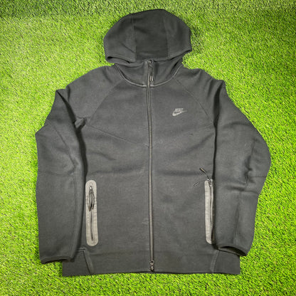 Nike Black Tech Hoodie Size Large USED v16563