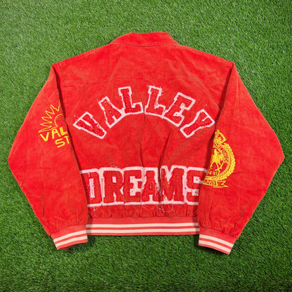 Vale Forever Orange Collage Souviner Varsity Jacket (2025) Size XL NEW x15875