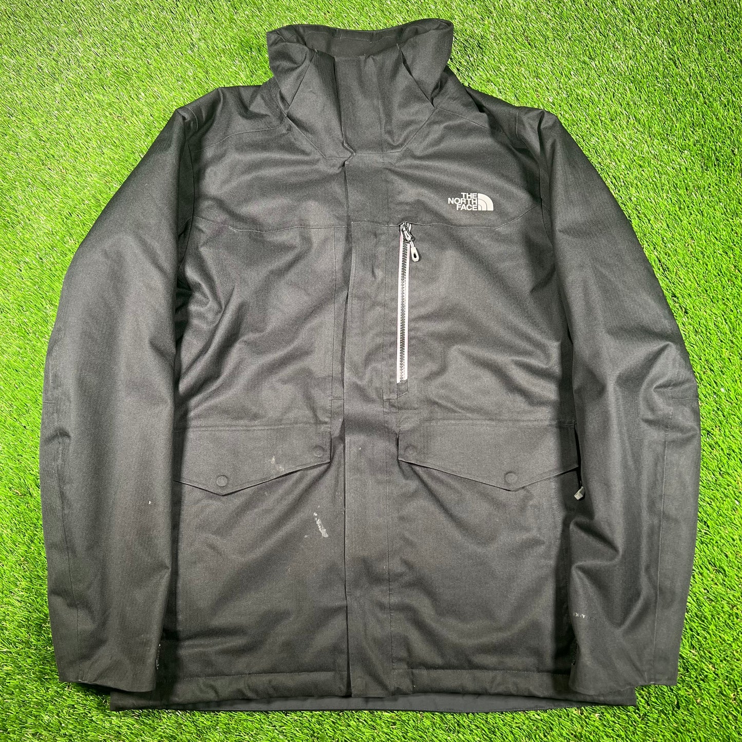 North Face Black Field Jacket Size Medium USED v17061