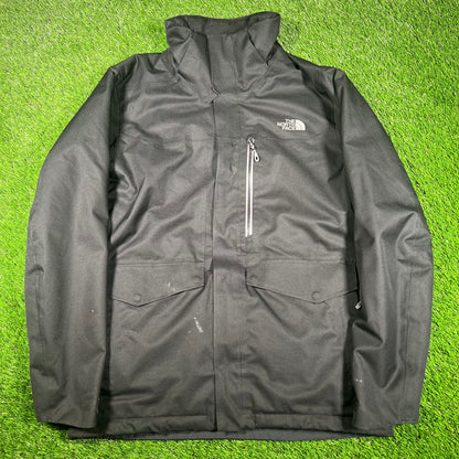 North Face Black Field Jacket Size Medium USED v17061