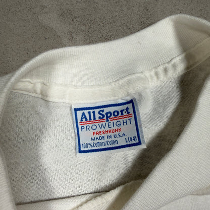 1990s You Suck Blow Me Vaccum Fan Art White Tee Size Large USED v16651