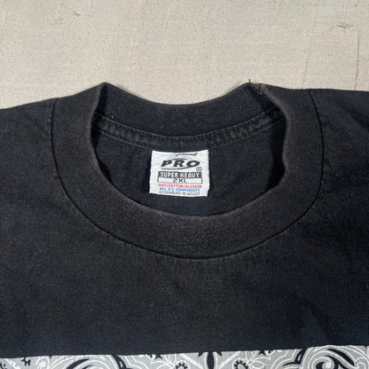 1990s 2Pac "Exodus 1831" Black Tee Size XXL USED v19288