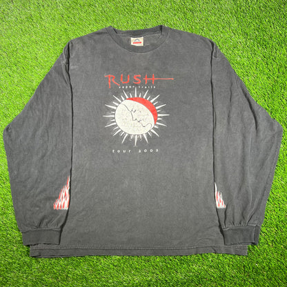 2002 Rush "Vapor Trails" Tour Black Longsleeve Size XXL USED v16931