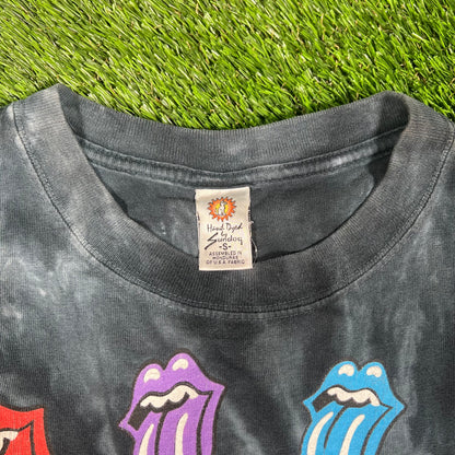 2005 Rolling Stones Tie Dye Tour Tee Size Small USED v16622