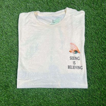 Travis Scott 2017 See Is Believing Eye Cream Tee Size Large USED x14533