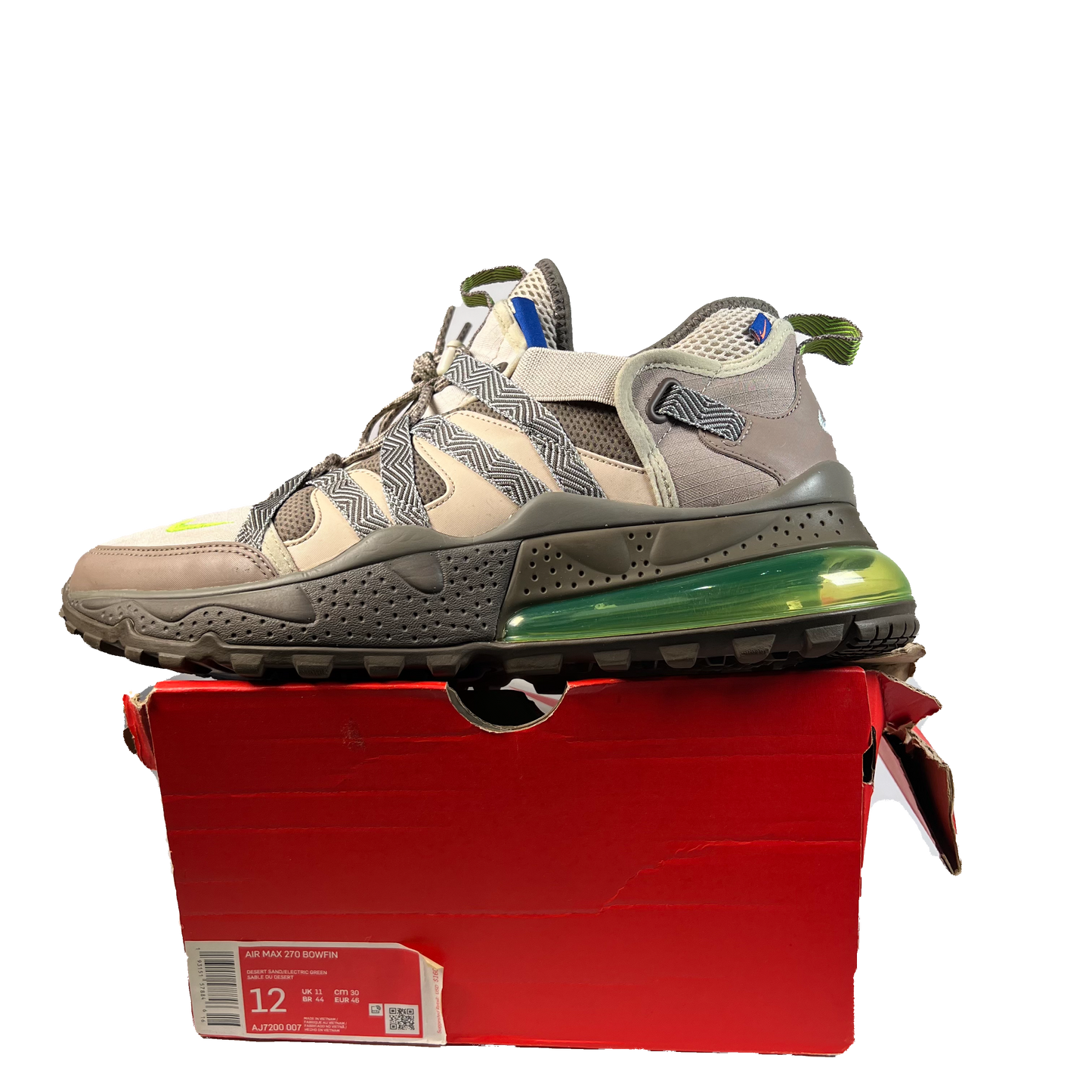 Nike Air Max 270 Bowfin Desert Sand (2020) Size 12 USED s21917