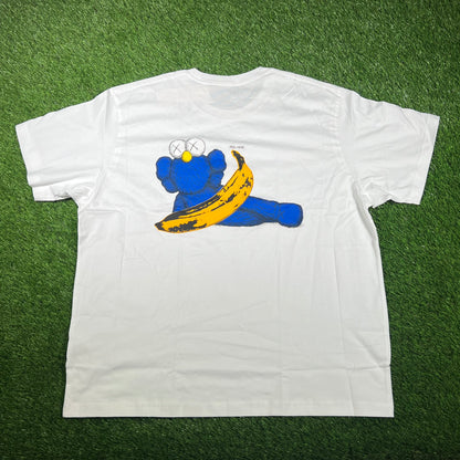 Uniqlo Kaws x Andy Warhol Sesame Street White Tee Size XXL NEW v17308
