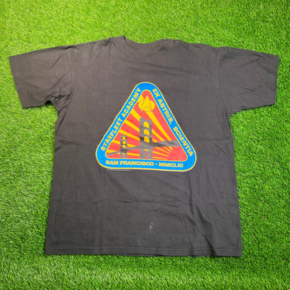 1996 Star Trek Black Starfleet Academy Tee Size XL USED v18839