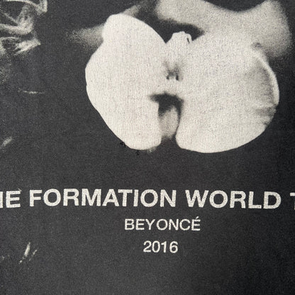 2016 Beyonce Formation Tour Black Tee Size Medium USED v17884