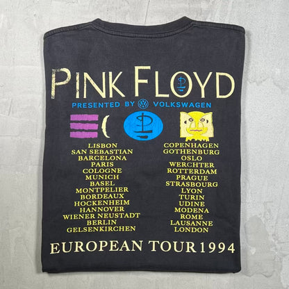 1994 Pink Floyd Division Bell Euro Tour Tee Black Size XL USED v20392