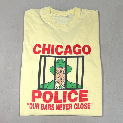 Chicago police tee yellow Size Large USED v14085