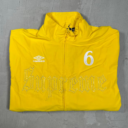 Supreme Umbro Rhinestone Track Jacket Yellow (2026) Size Medium NEW x18453