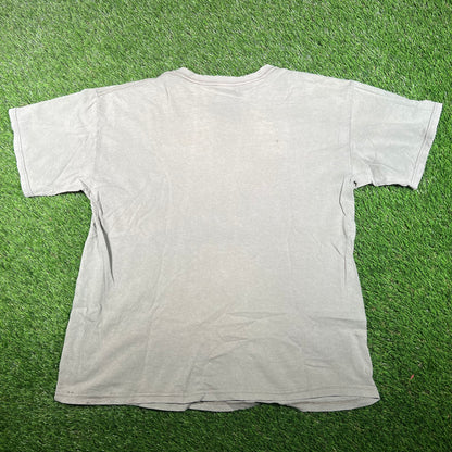 1990s Air Force Mile High Club Green Tee Size Large USED v17740
