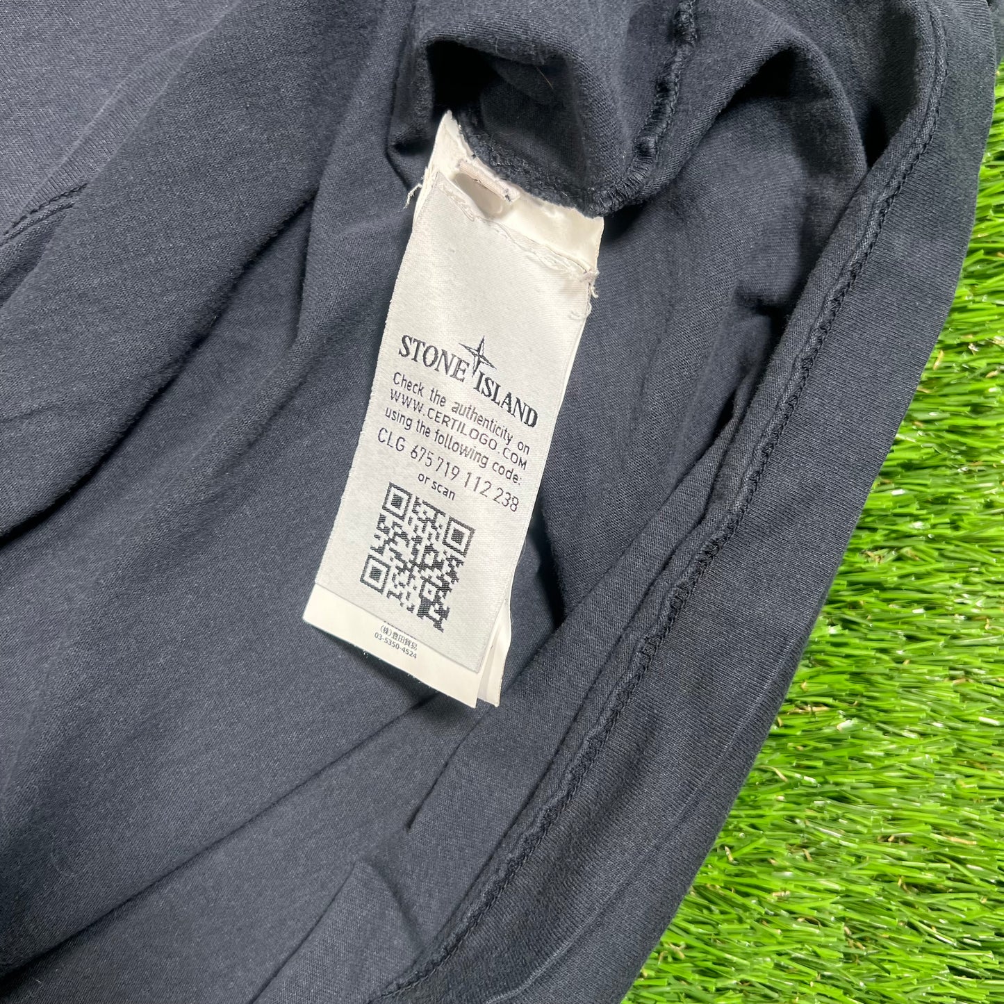 Stone Island International Map Navy Blue Tee Size XXL USED x16156