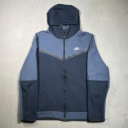 Nike Tech Fleece Washed Navy Hoodie Size XL USED v20169