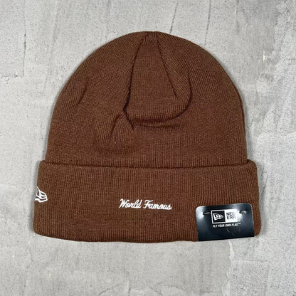 Supreme New Era Bandana Box Logo Brown Beanie (2019) NEW x18961