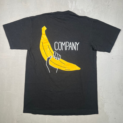 1987 Big Banana Holding Company Black Tee Size Medium USED v19300