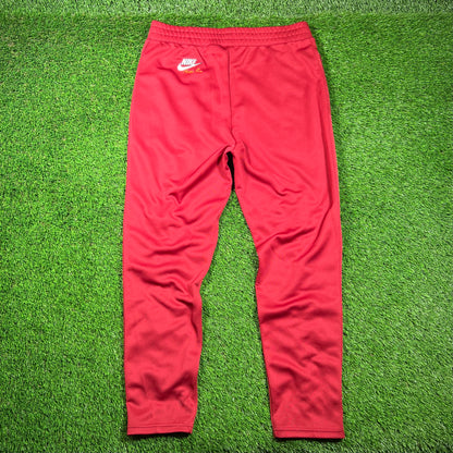 Nike Martine Rose Team Red/Maroon Track Pants (2023) Size Large USED x16724