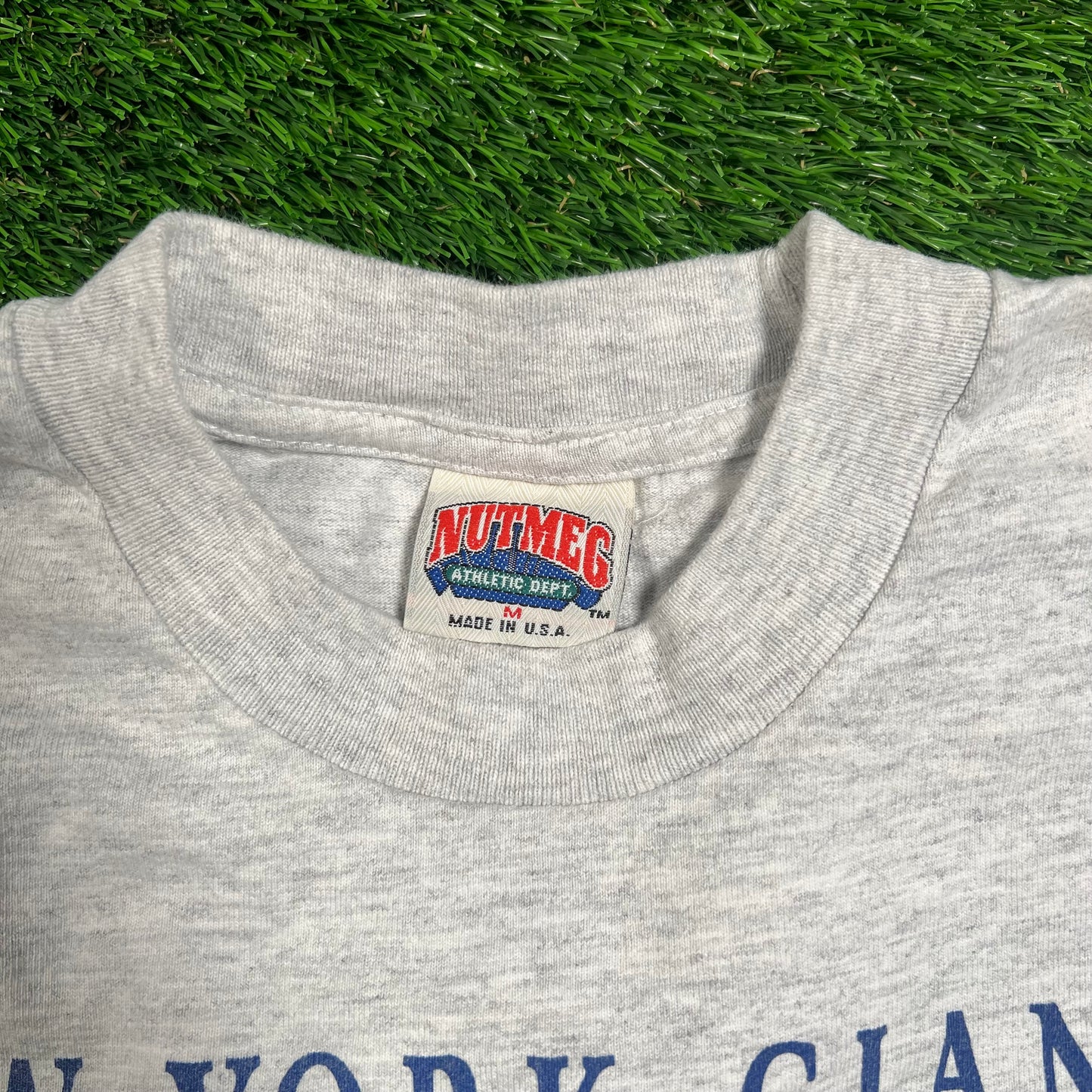 1990 New York Gaints "Super Bowl XXV Champions" Grey Tee Size Medium USED v18490