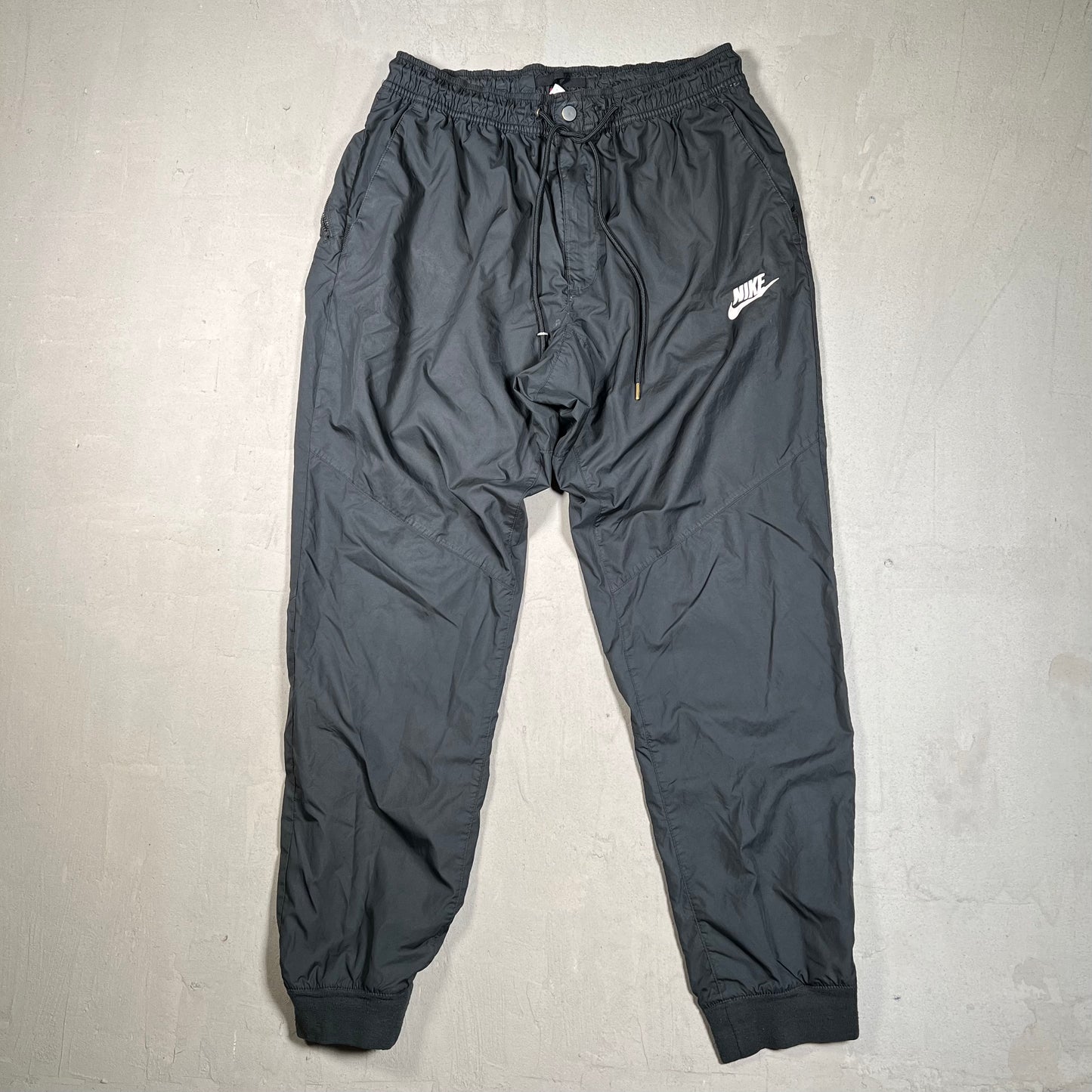 Nike Nylon Black Running Pants Size Large USED x17456