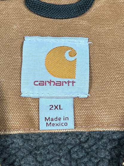 Y2K Carhartt Brown Active Jacket Size XXL USED v16514
