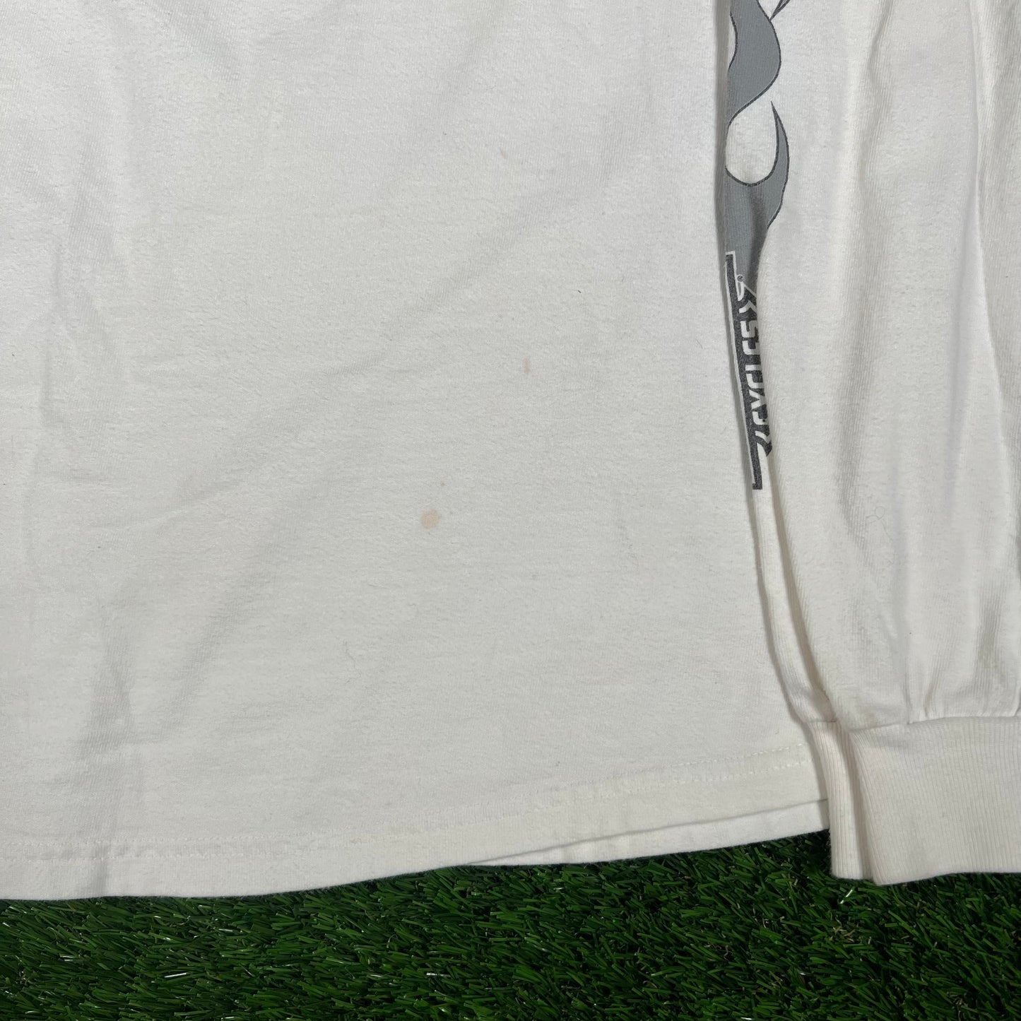 2007 Harley Davidson "Hal's" White Longsleeve w/ Sleeve Hit Size XL USED v17583