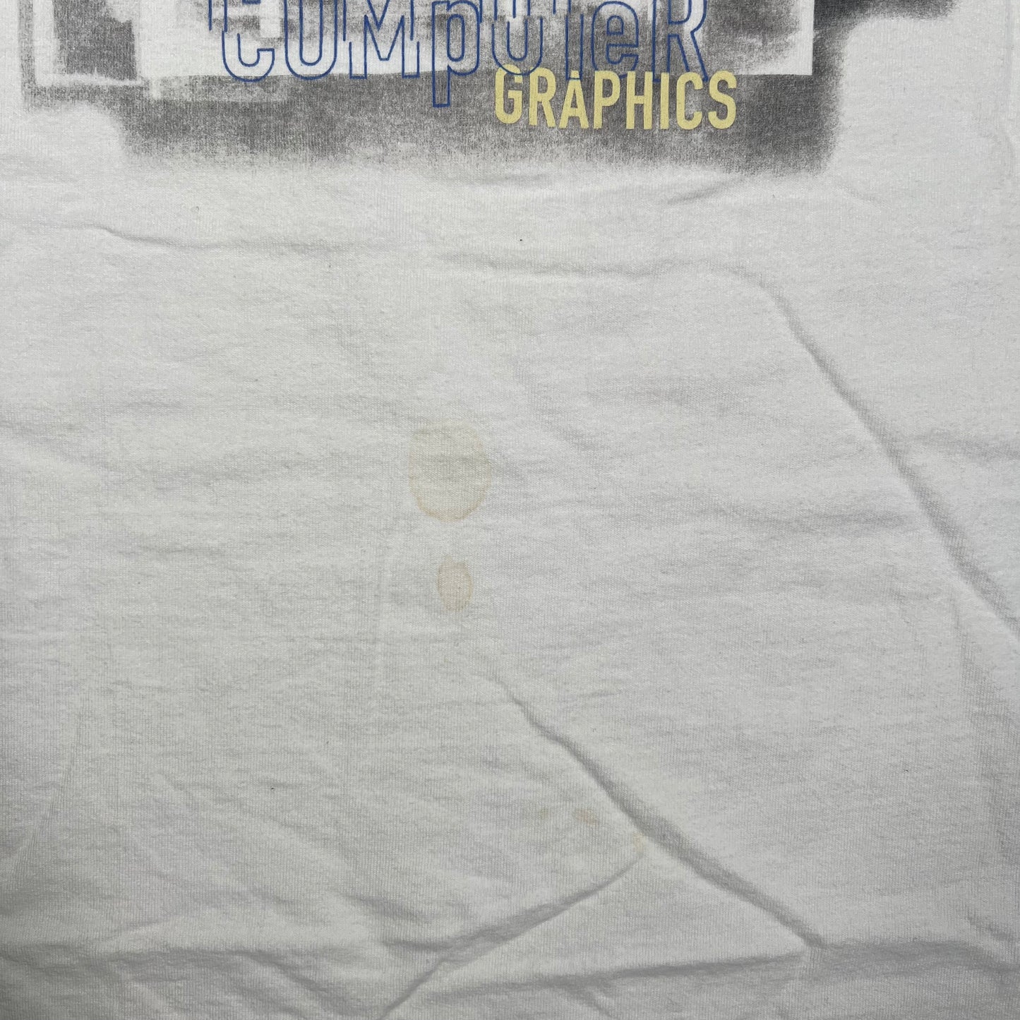 1997 Jurassic Park Lost World Crew White Tee Size XXL USED v15047