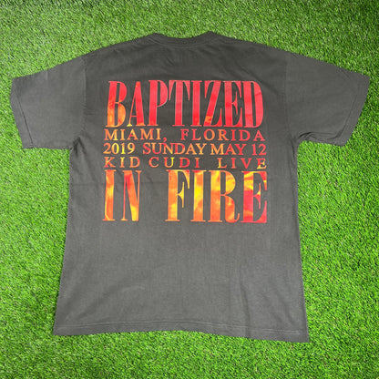 2019 CPFM Kid Cudi Cudi Saves Grey Tee Size Large USED x14557