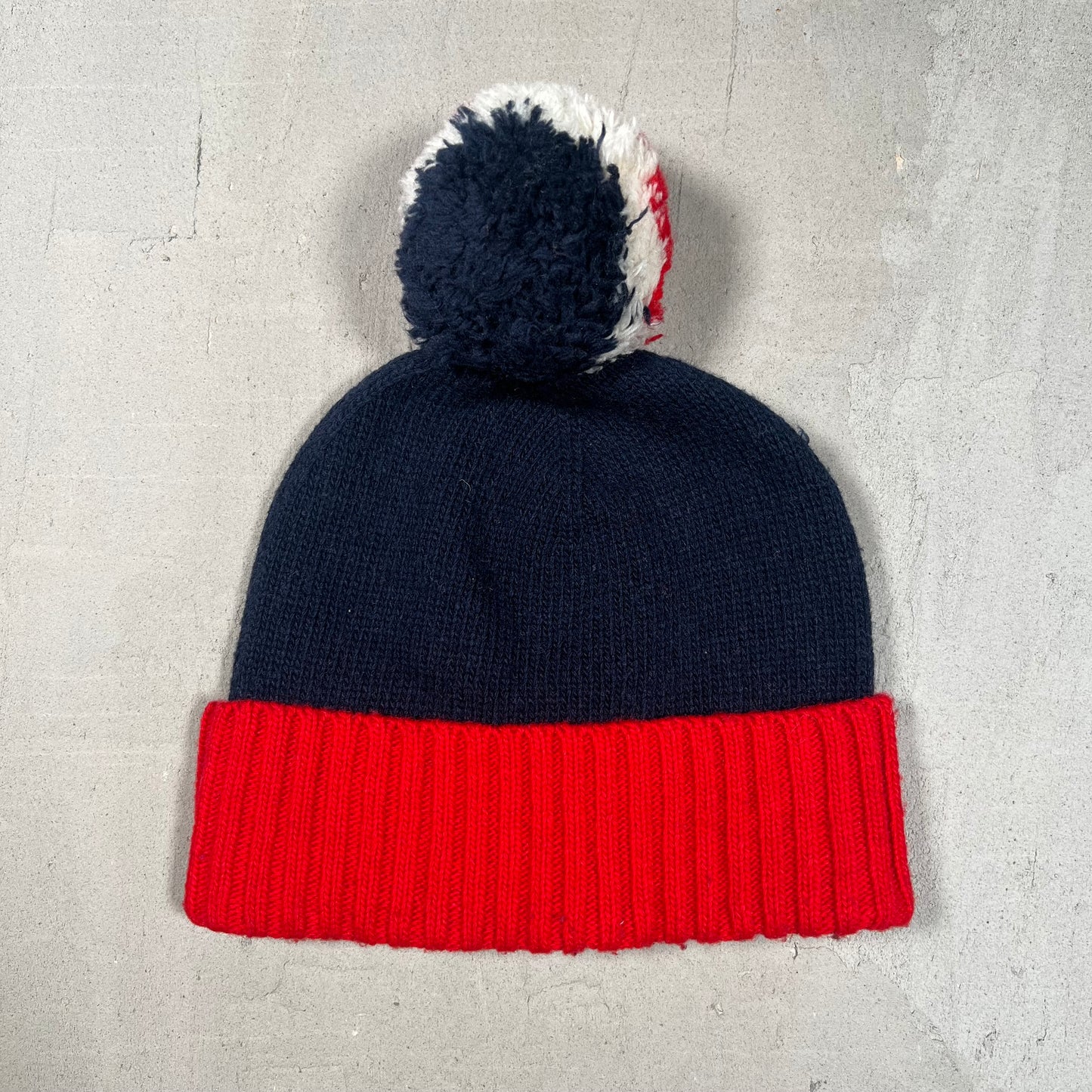 Polo Ralph Lauren Navy/Red Horse Logo Beanie USED v19006