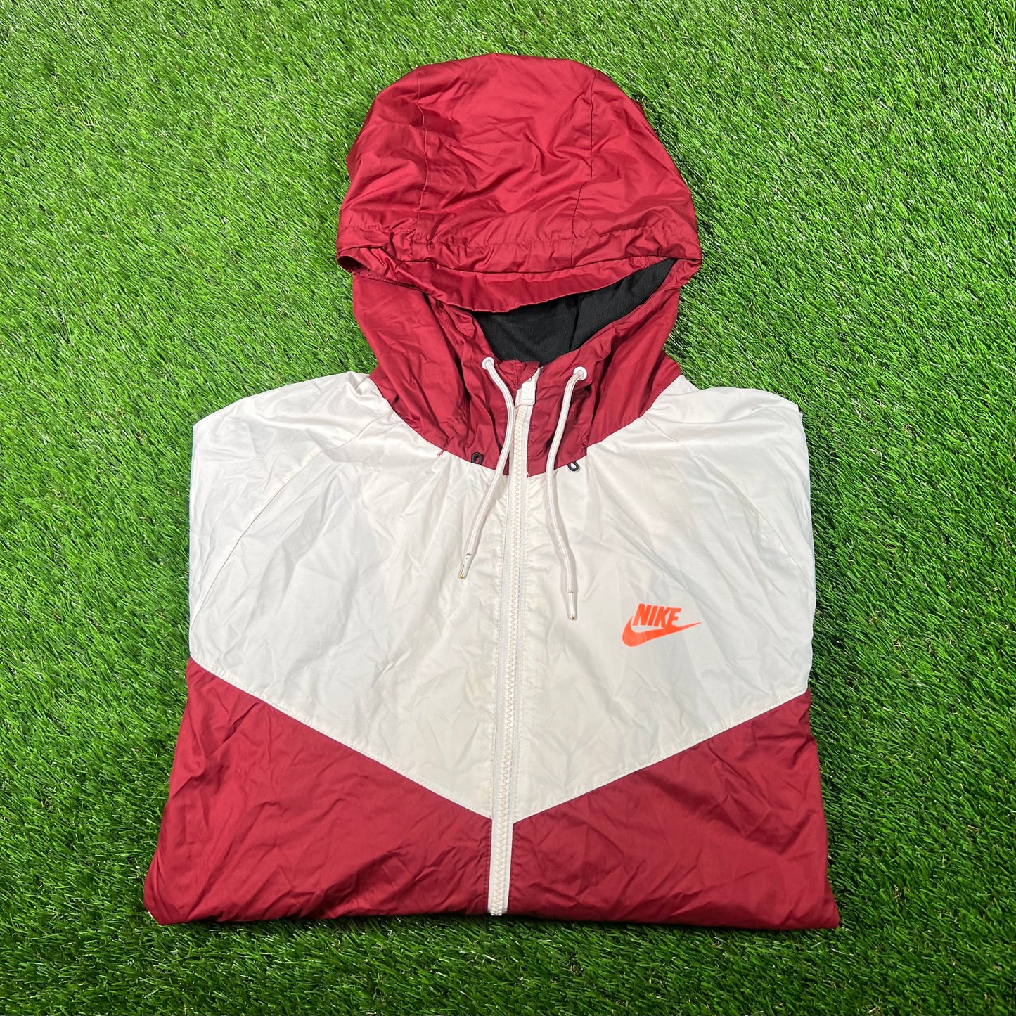Nike Nylon Maroon Jacket Size XL USED v17551
