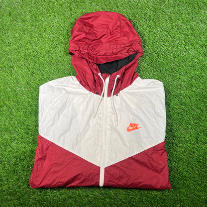 Nike Nylon Maroon Jacket Size XL USED v17551