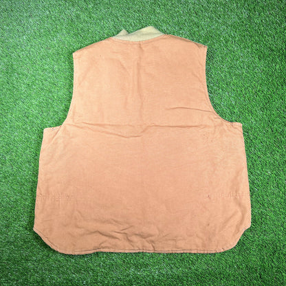 1990s Carhartt Brown Vest Size XXL USED V17063