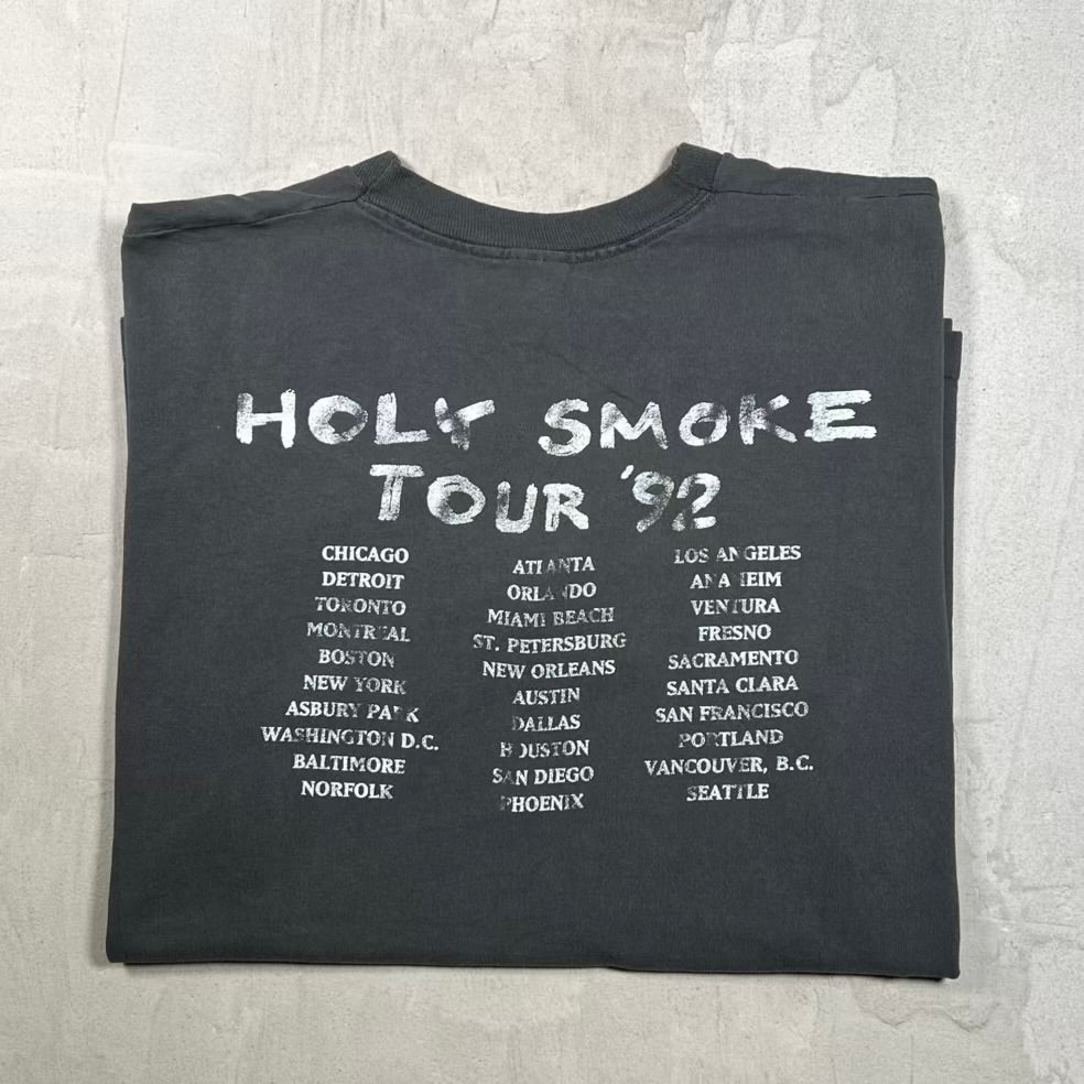 1992 Peter Murphy "Holy Smoke" Tour Black Tee Size XL USED v20393