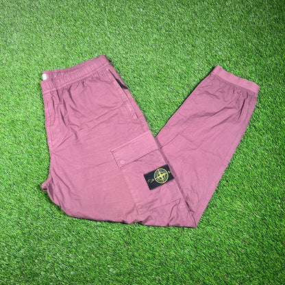 Stone Island Plum Cargo Pants Size 38 USED x15371