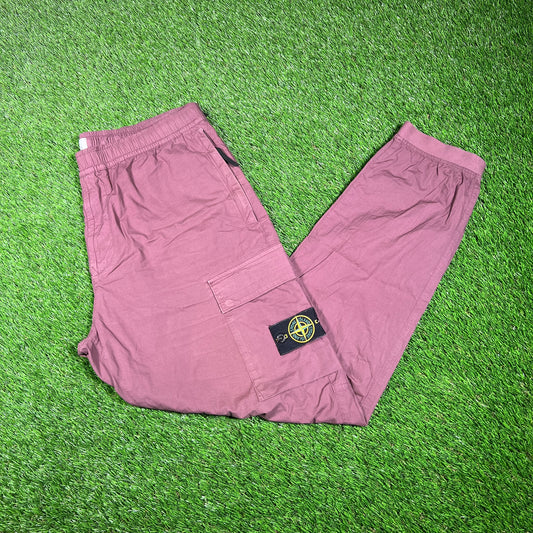 Stone Island Plum Cargo Pants Size 38 USED x15371