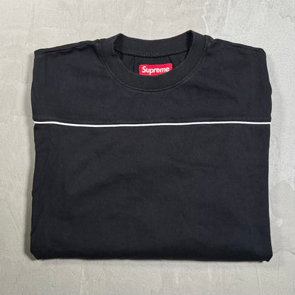 Supreme Paneled Piping Longsleeve Black (2025) Size Medium USED x18784
