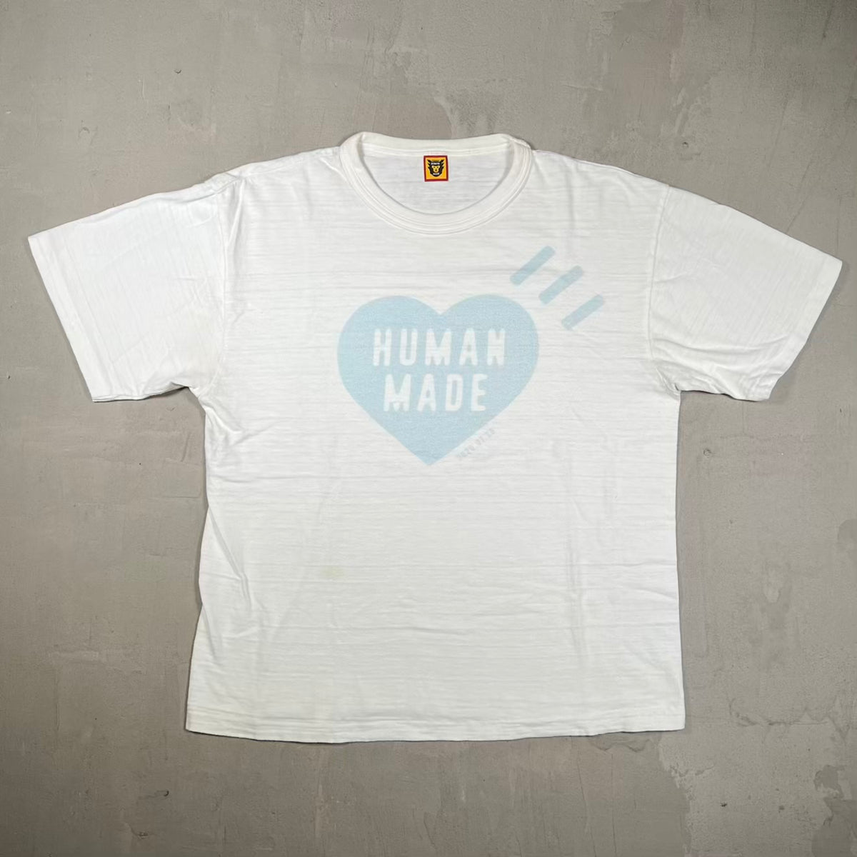 Human Made Blue Heart White Tee (2020) Size Large USED x18535