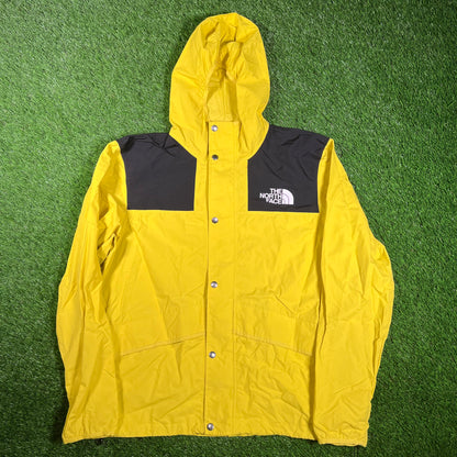North Face Yellow Windbreaker Size Large USED v17976