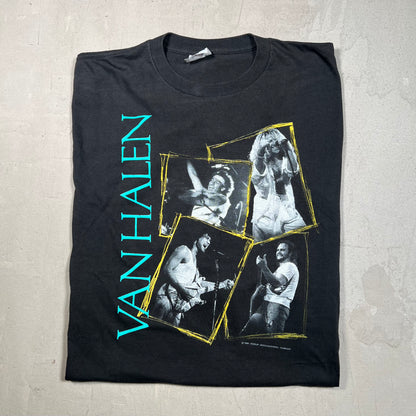 1988 Van Halen OU812 World Tour Black Tee Size XL USED v16049