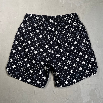 Rhude Cross Bandana Black Swim Shorts Size Large USED x17596