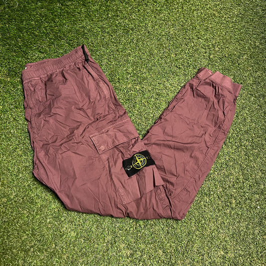 Stone Island Plum Cargo Pants Size 34 USED x14058