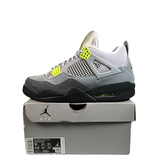 Jordan 4 SE 95 Neon (2020) Size 10 USED s22607