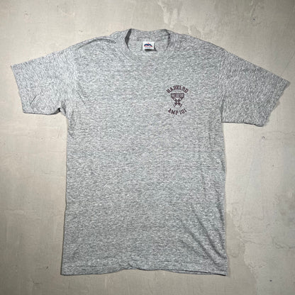 1980s Harvard Heather Grey Tee Size XL USED v16864